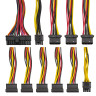 Блок питания 350W EXEGATE 350PPE ATX, APFC, PC, КПД 80% (80 PLUS), 12cm fan, 24pin, (4+4)pin, PCI-E, 5xSATA, 3xIDE, black, кабель 220V в комплекте
