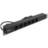 Блок розеток EXEGATE SERVERPRO PDU-19H604 AL-6S-C14-2.5CU