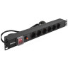 Блок розеток EXEGATE SERVERPRO PDU-19H606 AL-6S-EU2CU-SW-O