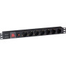 Блок розеток EXEGATE SERVERPRO PDU-19H702 AL-7S-C14-SW-O