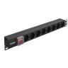 Блок розеток EXEGATE SERVERPRO PDU-19H801 AL-8S-C14-SW