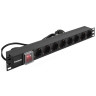 Блок розеток EXEGATE SERVERPRO PDU-19H802 AL-8S-EU1.8CU-SW