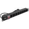 Блок розеток EXEGATE SERVERPRO PDU-19H805 AL-8S-EU3CU-SW
