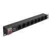 Блок розеток EXEGATE SERVERPRO PDU-19H807 AL-8S-EU2-SW-SPD1