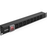 Блок розеток EXEGATE SERVERPRO PDU-19H808 AL-8С13-C14-SW