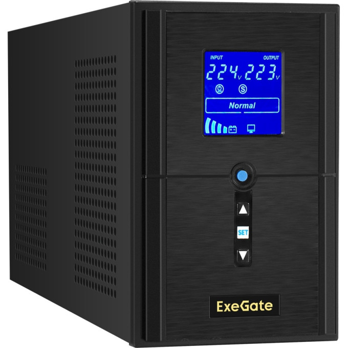ИБП (инвертор, синус, для котла) EXEGATE SINETOWER SN-1500.LCD.AVR.2SH.1C13.USB