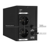 ИБП (инвертор, синус, для котла) EXEGATE SINETOWER SN-600.LCD.AVR.2SH