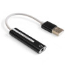 Кабель-адаптер для подключения телефонной гарнитуры к порту USB EXEGATE EX-AU-04B