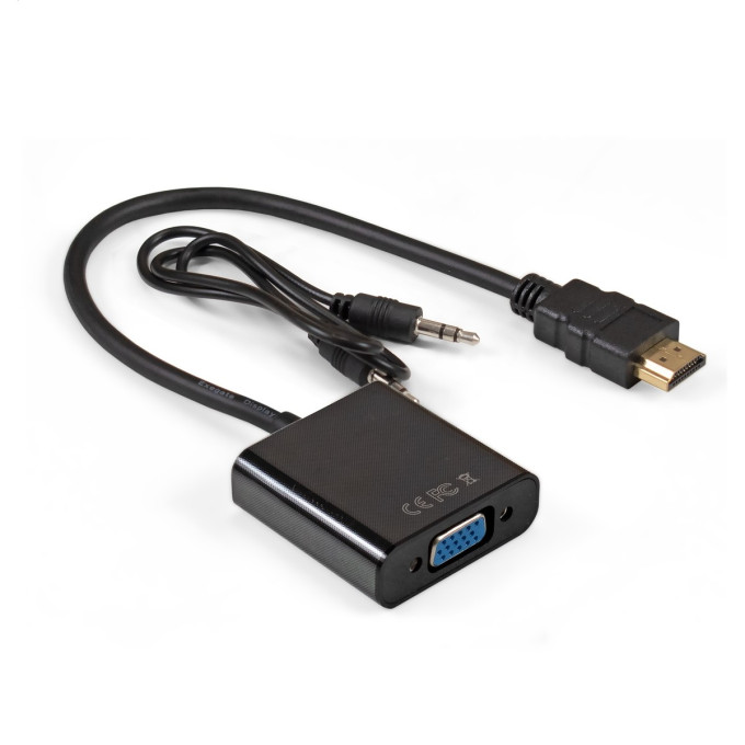 Кабель-переходник HDMI-VGA EXEGATE EX-HDMIM-VGAF-3.5JackS-0.3
