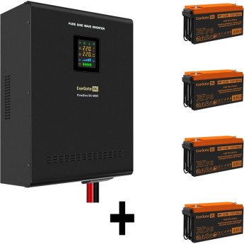 Комплект EXEGATE ИБП EX296004RUS + батарея 65Aч EX282982RUS 4шт