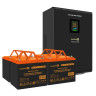 Комплект ИБП EXEGATE FINESINE SX-5000.LCD.AVR.2SH.T + батарея HR 12-75-М6 75Ач, 4шт