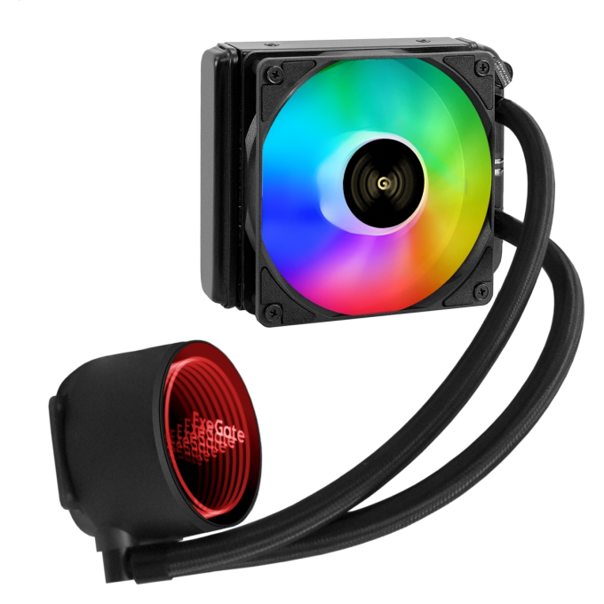 Комплект водяного охлаждения EXEGATE BLACKWATER-120V3.PWM.RGB