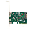 Контроллер EXEGATE EXE-313 (PCI-Ex4, 2xUSB 3.1 Type-C ext., разъем доп. питания)