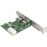 Контроллер EXEGATE EXE-319 PCI-E 2.0, 2xUSB 3.0 ext, разъем доп.питания