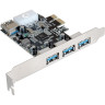 Контроллер EXEGATE EXE-367 (PCI-E 2.0, 3xUSB3.0 ext. + 1xUSB 3.0 int., разъем доп. питания)