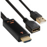 Конвертер HDMI-DisplayPort EXEGATE EX-A-HDMIM-DPFU2-0.15 EX294714RUS