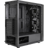 Корпус Miditower EXEGATE EVO-8243 ATX, без БП, черный с RGB подсветкой