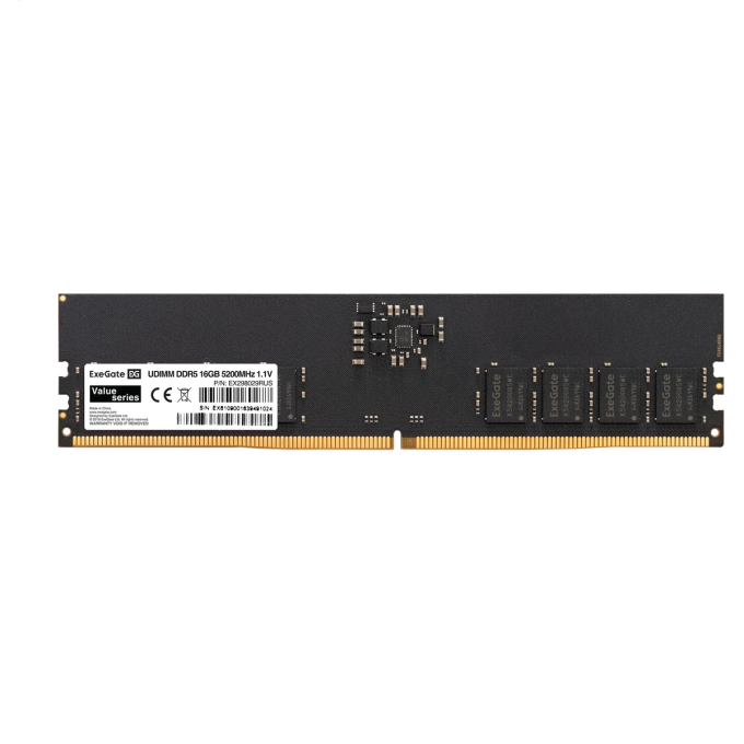 Модуль памяти EXEGATE VALUE DIMM DDR5 16GB 5200MHz PC5-41600