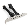 Планка портов в корпус 2xType-C SuperSpeed+ EXEGATE BrctUSB32E-2C