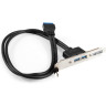 Планка портов в корпус 2xUSB3.0 EXEGATE BrctUSB3-2A
