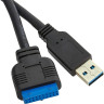 Планка USB на переднюю панель EXEGATE U3H-619