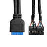 Планка USB на переднюю панель EXEGATE U3H-627S