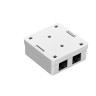 Розетка внешняя двойная EXEGATE SM2-RJ45-C5 RJ-45 кат.5/5E UTP Krone 110