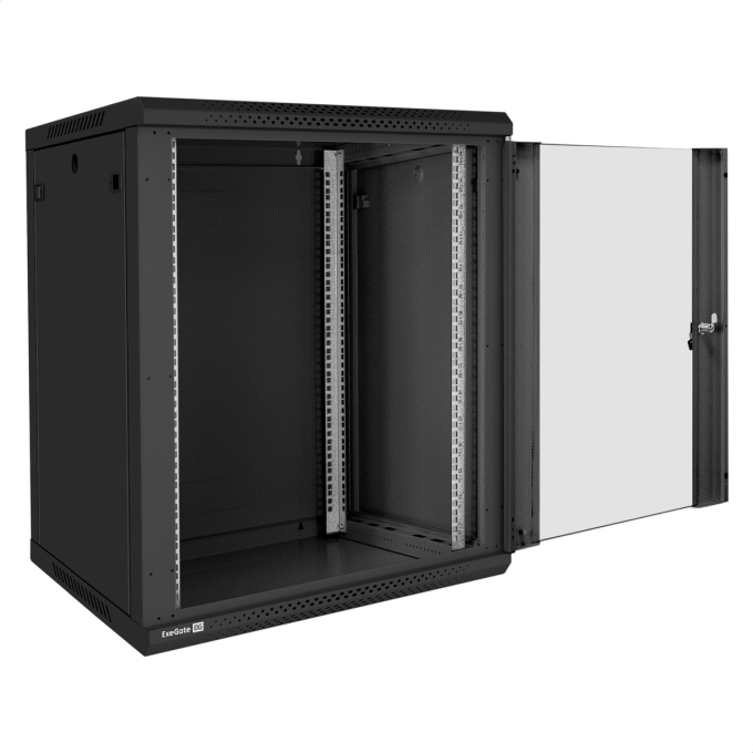 Шкаф телекоммуникационный EXEGATE EC-WM-15U.600.G.BlACK