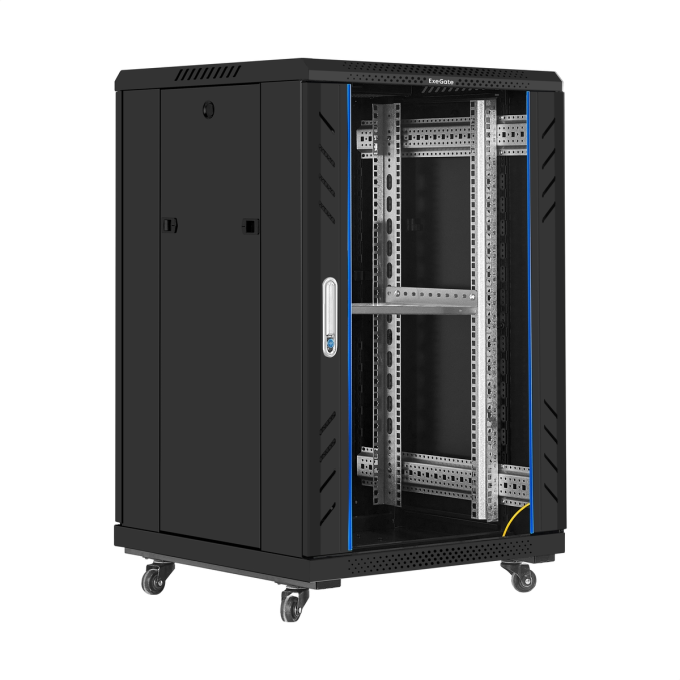 Телекоммуникационный шкаф EXEGATE EC-FS-18U.600.800.G.BLACK