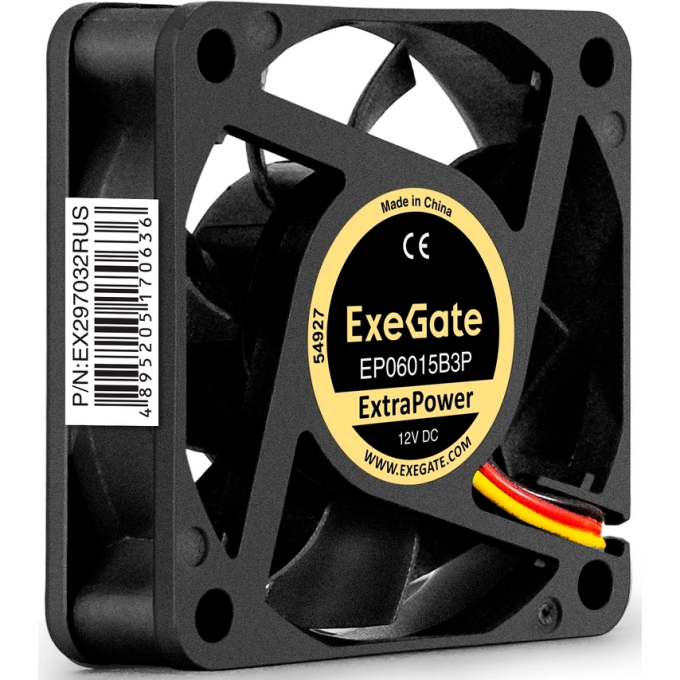 Вентилятор 12В DC EXEGATE EXTRAPOWER EP06015B3P