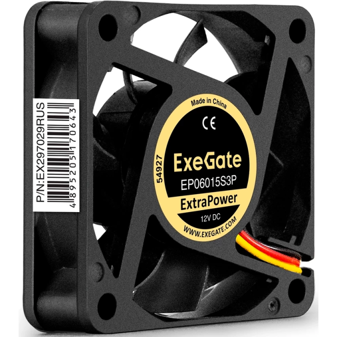 Вентилятор 12В DC EXEGATE EXTRAPOWER EP06015S3P