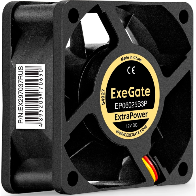 Вентилятор 12В DC EXEGATE EXTRAPOWER EP06025B3P