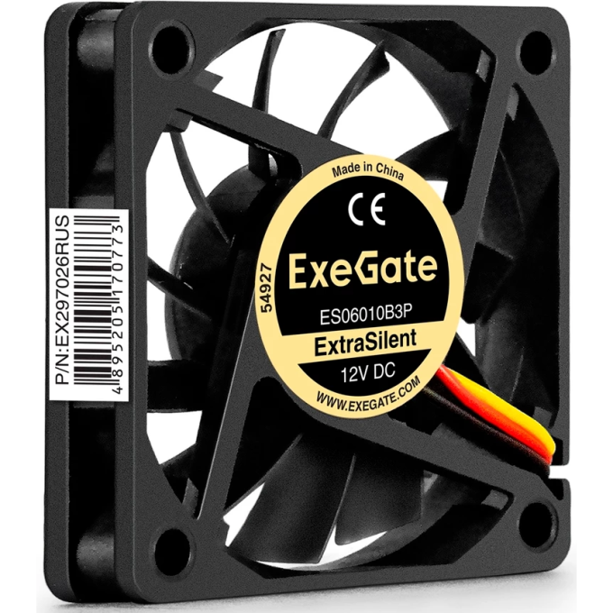 Вентилятор 12В DC EXEGATE EXTRASILENT ES06010B3P