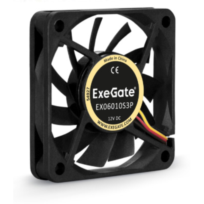 Вентилятор 12В DC EXEGATE EXTRASILENT ES06025B2P 60x60x25 мм