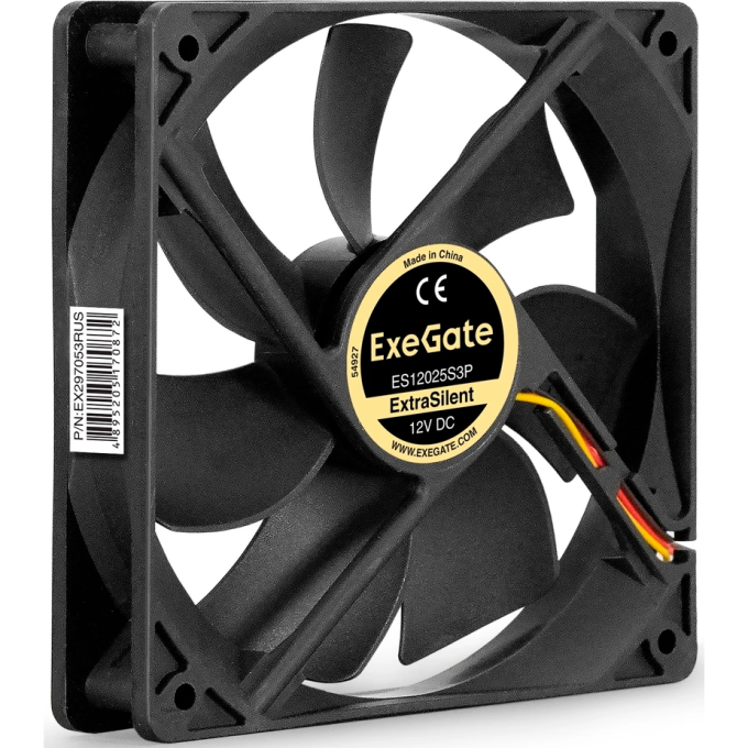 Вентилятор 12В DC EXEGATE EXTRASILENT ES12025S3P