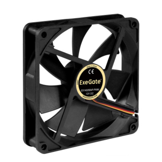 Вентилятор 12В DC EXEGATE EXTRASILENT ES14025B2P 140x140x25 мм